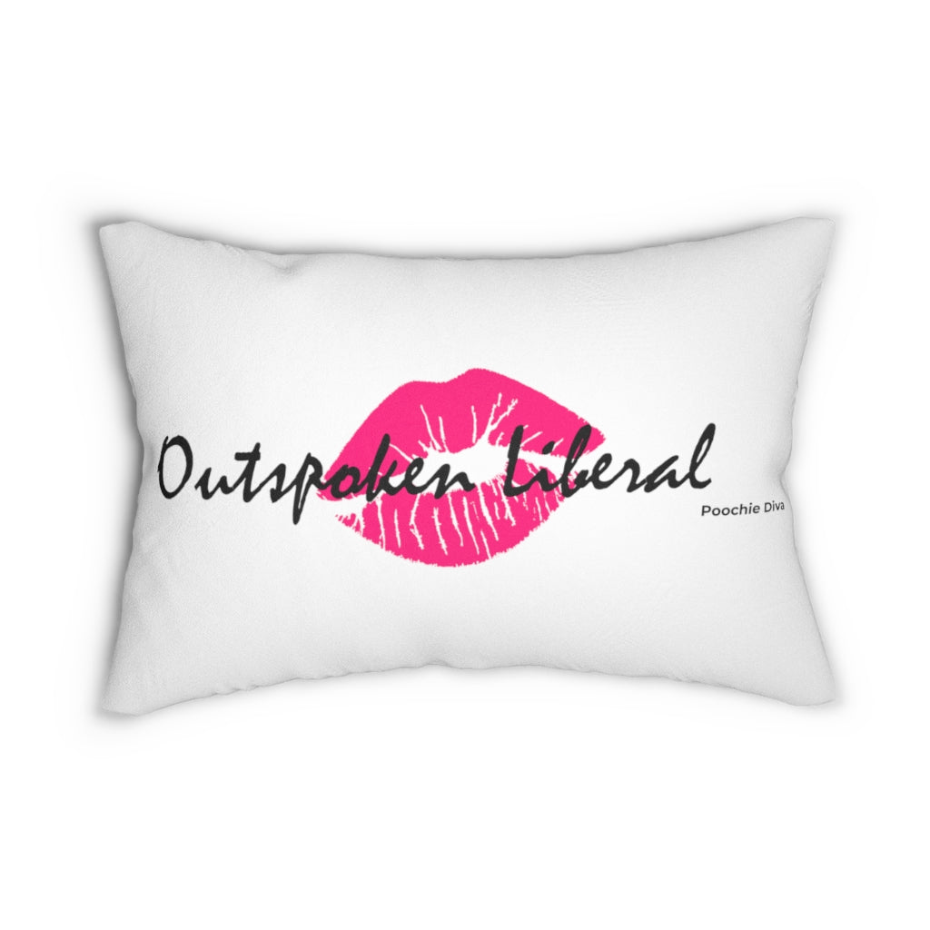 Outspoken Liberal Spun Polyester Lumbar Pillow