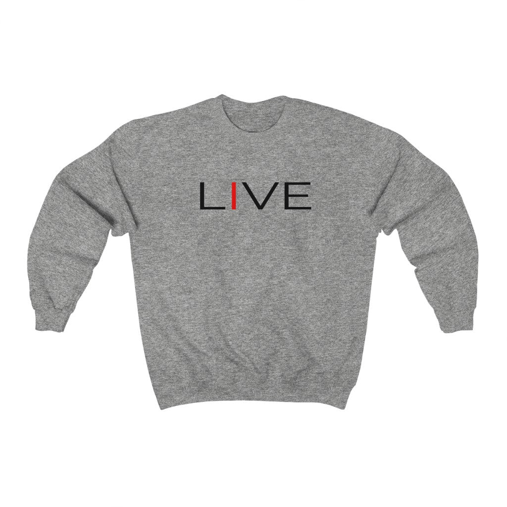I LIVE Unisex Heavy Blend™ Crewneck Sweatshirt