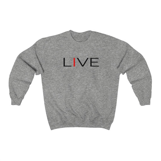 I LIVE Unisex Heavy Blend™ Crewneck Sweatshirt