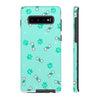 Diamond Bone Confetti Turquoise Tough Cases