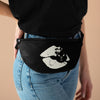 Diamond Lips On Black Fanny Pack