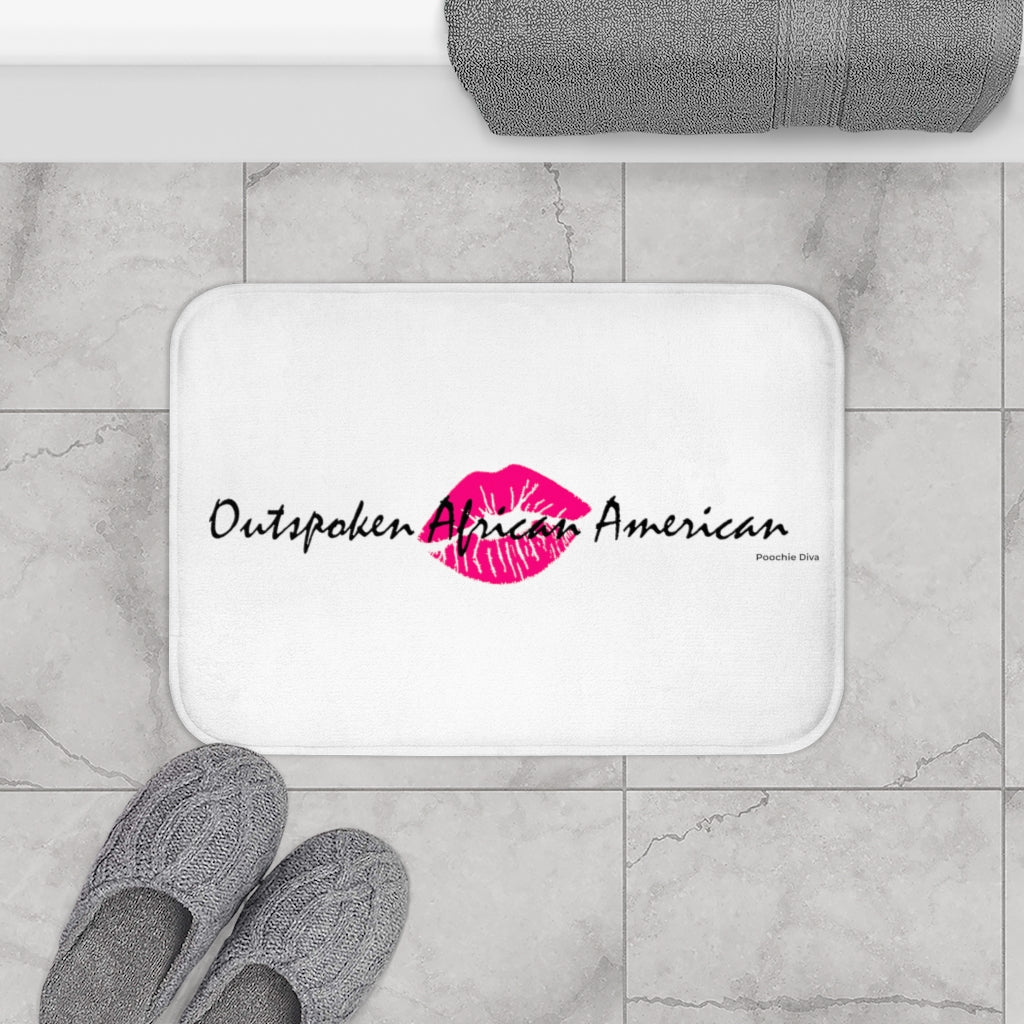 Outspoken African American Bath Mat