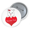 Diamond Loves Poochie Diva On Custom Pin Buttons