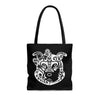 Tribal Diamond On Black Tote Bag