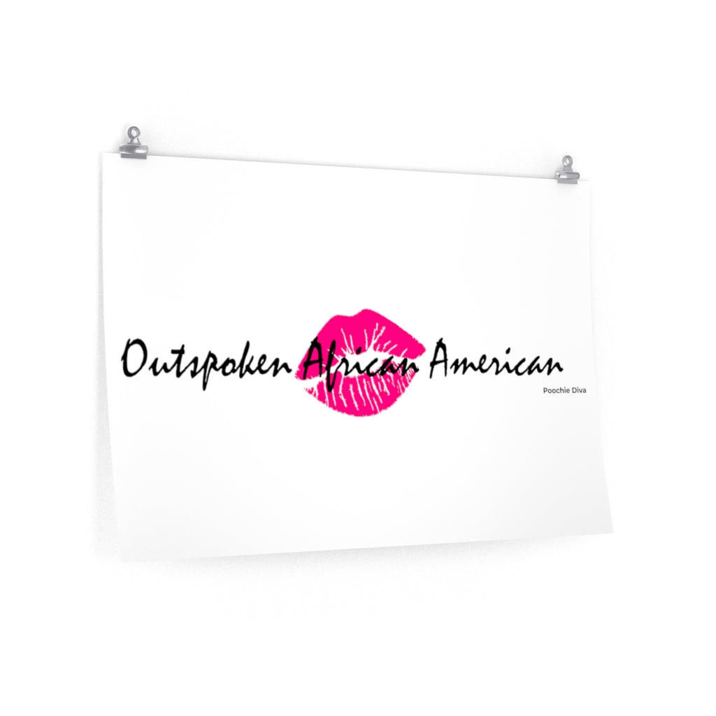 Outspoken African American Premium Matte horizontal posters