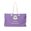 High IQ Diamond Thinking Pawsitive On Lavender Weekender Bag