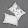 Diamond Blowing Kisses Spun Polyester Lumbar Pillow