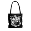 Tribal Diamond On Black Tote Bag