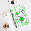 Green Animal Print Baby Diva Spiral Notebook - Ruled Line