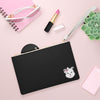 Pink Diamond On Black Clutch Bag