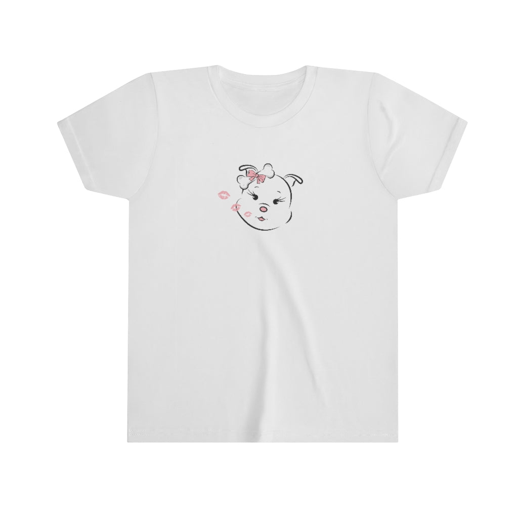 Diamond Blowing Kisses Youth Short Sleeve Tee