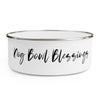 Travel Dog Bowl Blessings Water Enamel Bowl