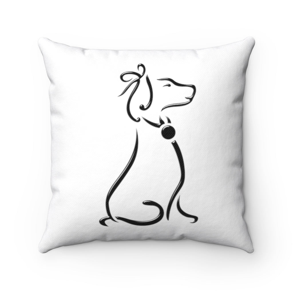 Poochie Diva's Icon On Spun Polyester Square Pillow