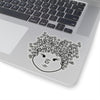 Diamond Paw Print Afro Kiss-Cut Stickers