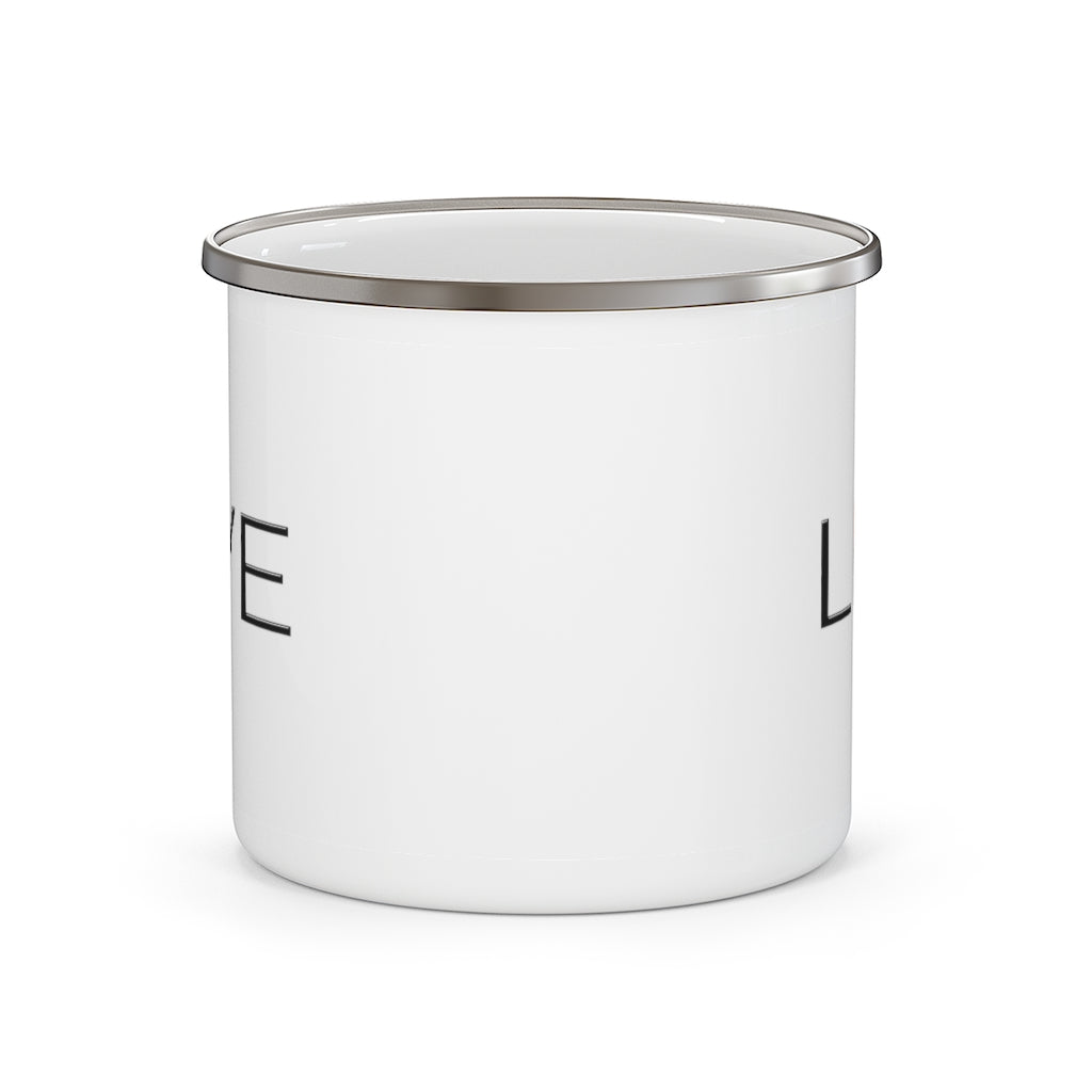 Now I LIVE On Enamel Camping Mug