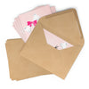 Pink Diamond Face On Light Pink Greeting Cards (7 pcs)