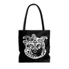 Tribal Diamond On Black Tote Bag