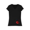 Mumble&#39;s Lips On Low Women&#39;s Jersey Short Sleeve V-Neck Tee