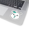 Turquoise Diamond On Kiss-Cut Stickers