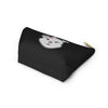 Pink Diamond On Black Accessory Pouch w T-bottom