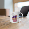 Purple Diamond Cupcake On Ceramic Mug 11oz