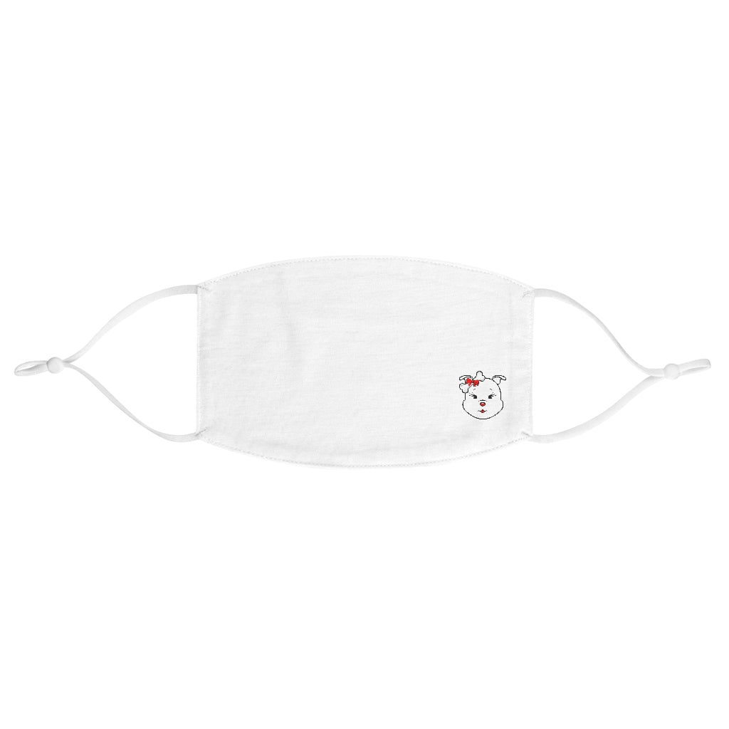 Red Diamond On Fabric Face Mask