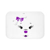 Purple Diamond Face Bath Mat