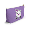 Purple Diamond Smushed On Lavender Accessory Pouch w T-bottom