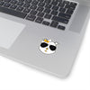 Yellow Diamond Sporting Sunglasses On Kiss-Cut Stickers