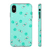 Diamond Bone Confetti Turquoise Tough Cases