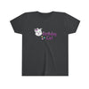 Diamond Face  Birthday Girl Youth Short Sleeve Tee