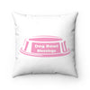 Dog Bowl Blessings - Wanna Eat? Spun Polyester Square Pillow