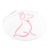 Pink Poochie Diva Icon On Round Vinyl Stickers