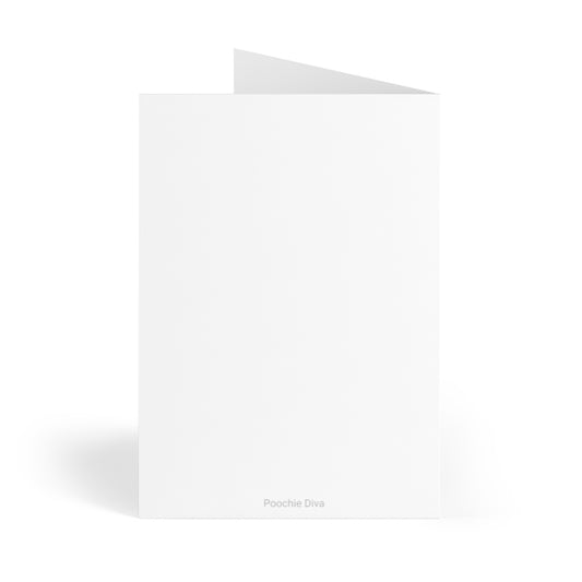 Purple Diamond Cupcake On Greeting Cards (8 pcs)