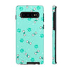 Diamond Bone Confetti Turquoise Tough Cases