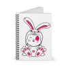 Mumbles Wearing a Bunnysuit On Spiral Notebook - Ruled Line