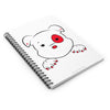 Red Mumbles Showing Paws Spiral Notebook - Ruled Line