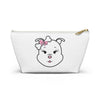 Pink Diamond On White Accessory Pouch w T-bottom