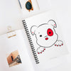 Red Mumbles Showing Paws Spiral Notebook - Ruled Line