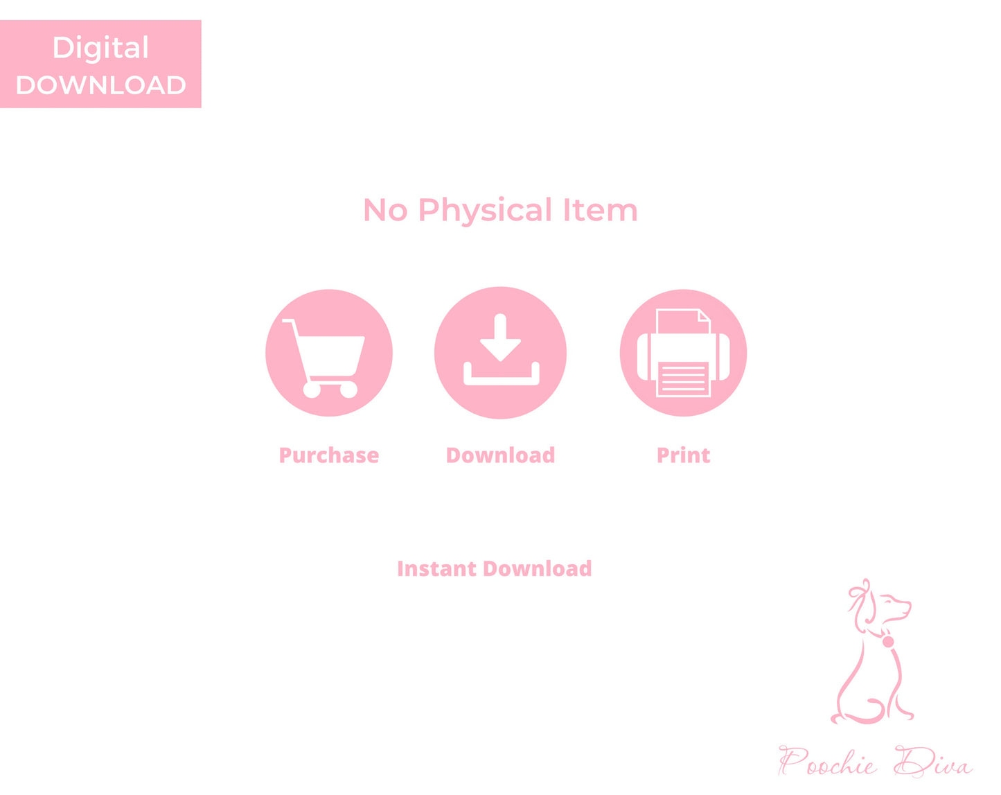 Happy Birthday “Diamond” Dog Balloon Head Wall Art Sign | Dog Wall Art | Dog Lover Sign | Birthday Wall Art | Dog Lover Gift