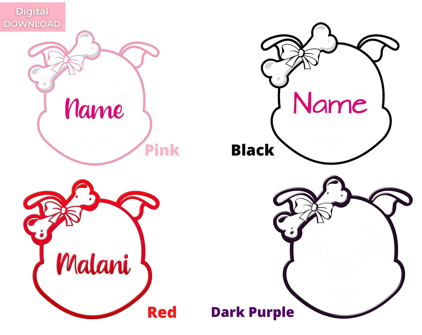 Poochie Diva's Custom “Diamond” Dog Name Wall Art Print | Dog Wall Art | Fur Baby Art | Dog Lover Gift | Digital Download | Pet Print