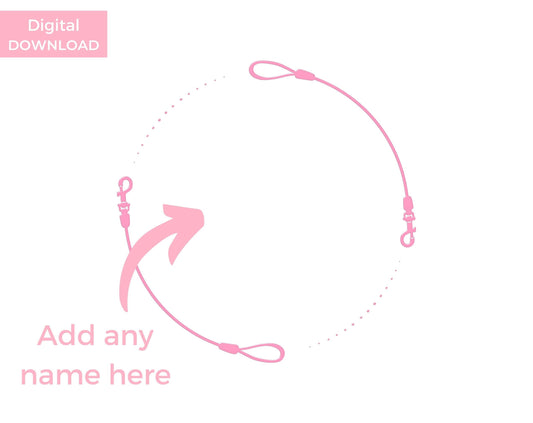 Poochie Diva's Custom Dog Leash Wall Art Print | Wall Art Pet Print | Dog Wall Art | Dog Leash Art | Dog Lover Gift | Digital Download